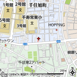 東京都足立区千住旭町9周辺の地図
