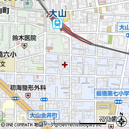 東京都板橋区大山金井町51周辺の地図