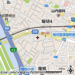 コスモ堀切菖蒲園周辺の地図