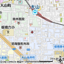 東京都板橋区大山金井町52周辺の地図