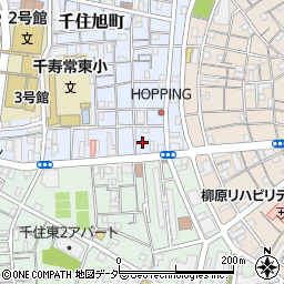東京都足立区千住旭町17周辺の地図