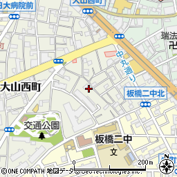 東京都板橋区大山西町15周辺の地図