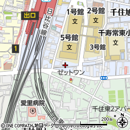 東京都足立区千住旭町6周辺の地図