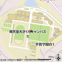 千葉県印西市平賀学園台周辺の地図