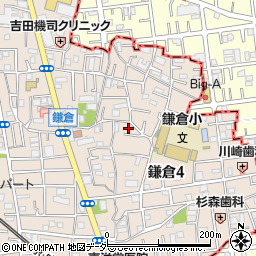 東京都葛飾区鎌倉4丁目12周辺の地図