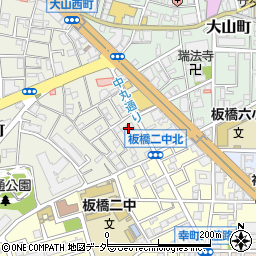 東京都板橋区大山西町8周辺の地図