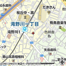 東京都北区滝野川1丁目22-13周辺の地図