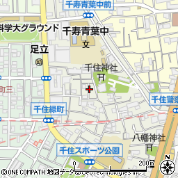 東京都足立区千住宮元町22周辺の地図