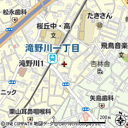 東京都北区滝野川1丁目22-2周辺の地図