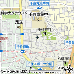 東京都足立区千住宮元町周辺の地図