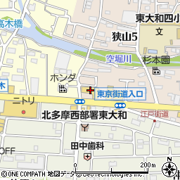 ＨｏｎｄａＣａｒｓ東京中央東大和店周辺の地図