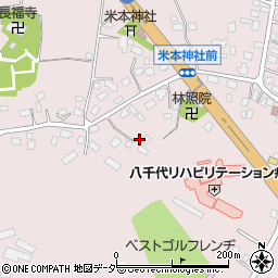 千葉県八千代市米本1702周辺の地図