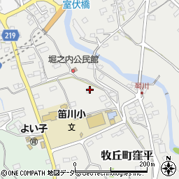 山梨県山梨市牧丘町窪平1305周辺の地図