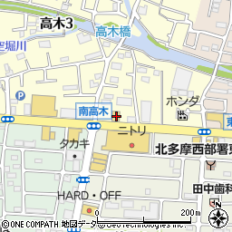 東京都東大和市高木3丁目413周辺の地図