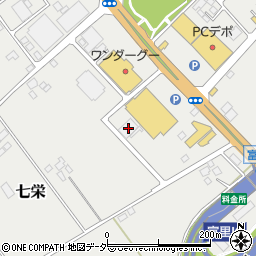千葉県富里市七栄1006-18周辺の地図