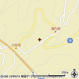 山梨県小菅村（北都留郡）小永田周辺の地図