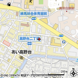 東京都練馬区高野台2丁目4周辺の地図