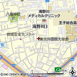 東京都北区滝野川3丁目31-9周辺の地図