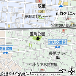 宝町公園周辺の地図