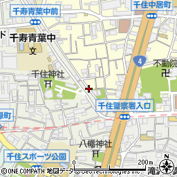 東京都足立区千住宮元町14周辺の地図