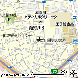 東京都北区滝野川3丁目29-6周辺の地図