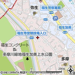 東京都福生市福生1747-6周辺の地図