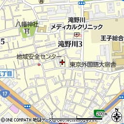 東京都北区滝野川3丁目31-4周辺の地図