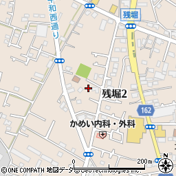 東京都武蔵村山市残堀2丁目周辺の地図