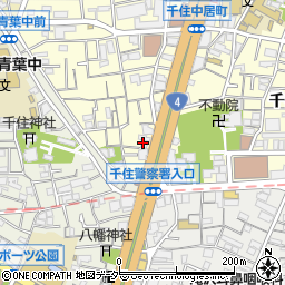 東京都足立区千住中居町1周辺の地図