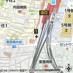 日本東洋医学総合センター保健鍼灸マッサージ整骨院周辺の地図