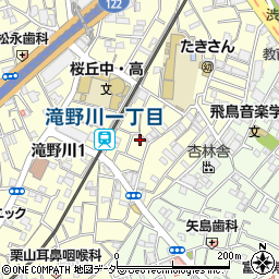 東京都北区滝野川1丁目22-10周辺の地図