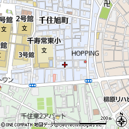 東京都足立区千住旭町16周辺の地図