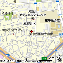 東京都北区滝野川3丁目29-8周辺の地図