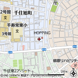 東京都足立区千住旭町18周辺の地図