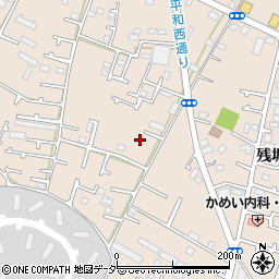 東京都武蔵村山市残堀4丁目33周辺の地図