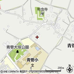 千葉県佐倉市青菅周辺の地図