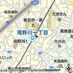 東京都北区滝野川1丁目22-8周辺の地図
