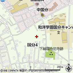 千葉県市川市国分4丁目11周辺の地図