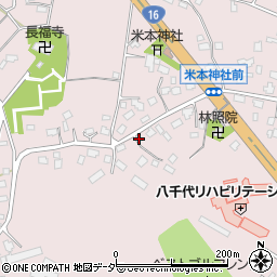 千葉県八千代市米本1694周辺の地図