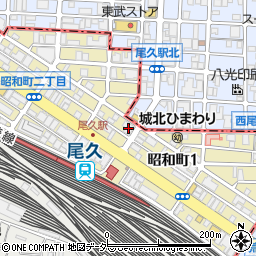 城北信用金庫尾久駅前支店周辺の地図