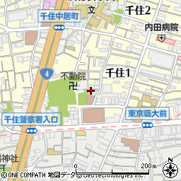 社団法人東京都足立区歯科医師会周辺の地図