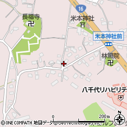 千葉県八千代市米本1629周辺の地図