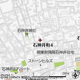 東京都練馬区石神井町4丁目周辺の地図