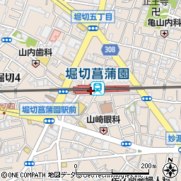 京成電鉄株式会社　堀切菖蒲園駅周辺の地図