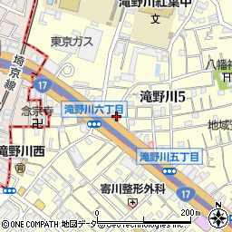 東京都北区滝野川5丁目39-3周辺の地図