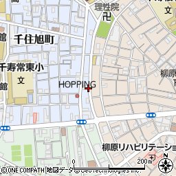 東京都足立区千住旭町22周辺の地図