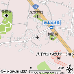 千葉県八千代市米本1693周辺の地図