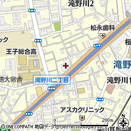 東京都北区滝野川2丁目22-1周辺の地図