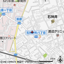 大栄パーク石神井町８丁目駐車場周辺の地図