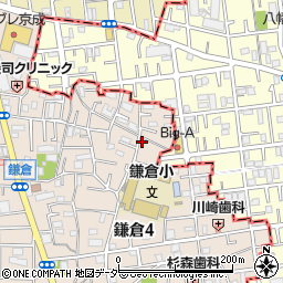 東京都葛飾区鎌倉4丁目22-3周辺の地図